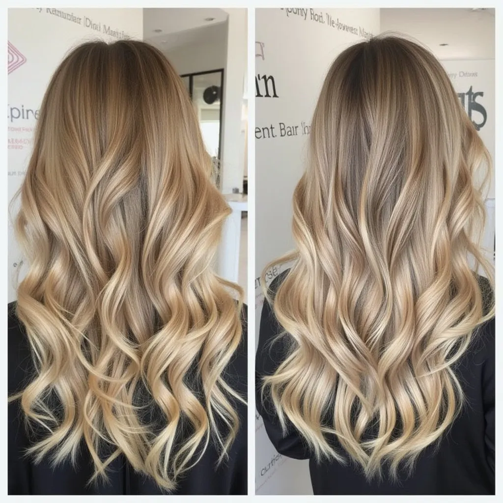 Técnica de balayage rubio